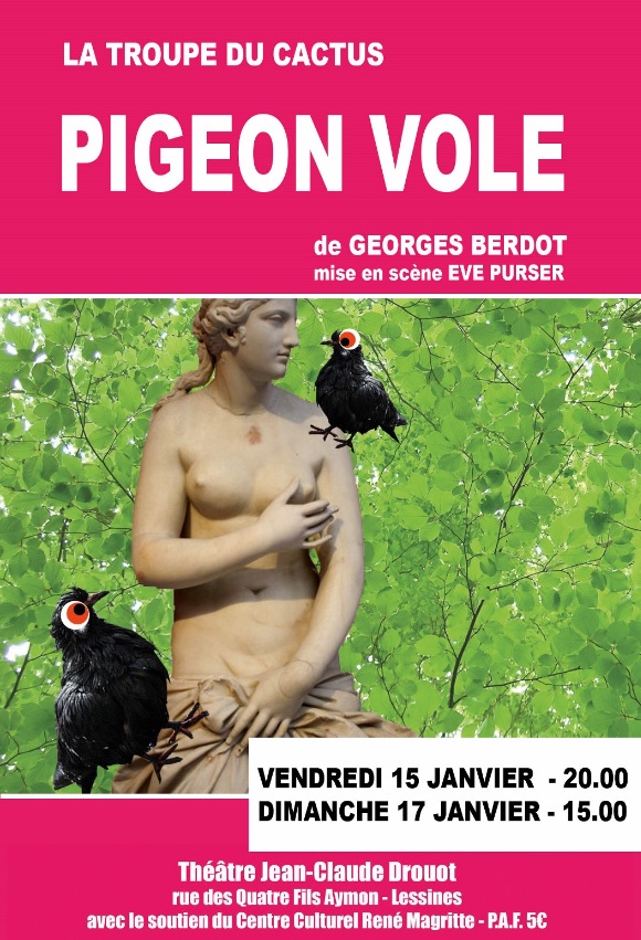 Afficge pigeon vole